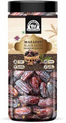 WONDERLAND Foods - Black| Organic Soft & Handpicked | Khajoor | Khajur Dry Dates  (400 g)