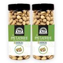 Wonderland Foods Dry Fruits | American California Roasted & Salted Jumbo Pistachios (Pista) 1Kg (500gX2)...