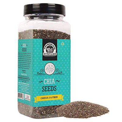 Wonderland Foods - Healthy & Roasted Chia Seeds 1Kg Jar Combo Pack (200g X 5)