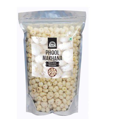 Wonderland Foods - Plain Phool Makhana (Foxnut) (Foxnut) 500g Pouch