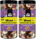 Wonderland Foods Premium Healthy Mixed Dried Fruits - 500g Jar | Black Raisins, Cashews, Cranberries, Dates, Almonds  (2 x 0.5 kg)...