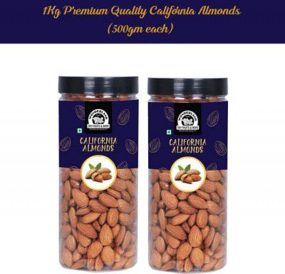 WONDERLAND Foods Premium QualityCalifornia Almonds  (2 x 0.5 kg)