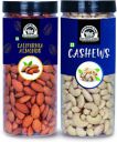 WONDERLAND Premium Almond (500g) and Cashew (500g) 1kg dry fruits combo pack Almonds, Cashews  (2 x 0.5 kg)...