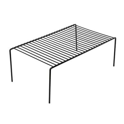 WonderStand Dish Rack (Set of 1) for Kitchen Cabinets/Plate Stand/Utensil Rack (Black)