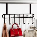 WonderStand Strong Carbon Metal Over Door Hook Hanger for Cloths (No Drilling), Suitable for Bathroom, Bedroom, Kitchen...