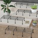 WonderStand Titan Plant Stands (Set of 4) Plant Stand for Balcony Rust Proof Metal Plant Stand for Living Room with 7 Layer Coating (Rectangle Black)...