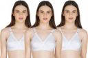 Wonkey by Pack of 3 Bra Set  Pack of 3 Women Full Coverage Non Padded Bra  (White)...