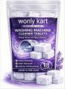 WONLY KART Washing Machine Cleaner Tablets (18 Tablets) | For Front Load & Top Load Fully Automatic Washing Machines...