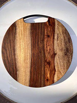 Wood Chop Anti-Bacterial Wood Wooden Chopping/Cutting Board/Platter (Sheesham Wood Medium SIZE - 30 * 30 * 1.25 cm, Joint wood)