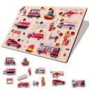 Wooden Fire brigeds Puzzle Young Minds with The Fire Brigeds Puzzle for Kids Fire Brigeds ...