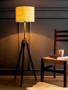 Wooden Italian Wooden Crafter Standard Size Tripod Floor Lamp...