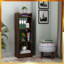 Wooden Street Fleming Book Shelf | Engineered Wood Open Rack (Walnut Finish) | 13 L x 9 W x 38 H Inches...