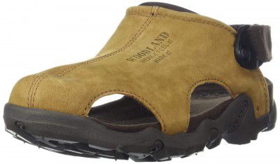 Woodland Men Khaki Closed Toe Sandals | Size:7