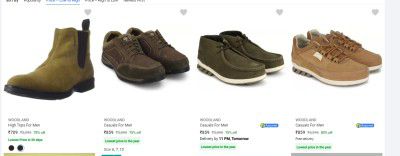 Woodland Men's Shoes at Minimum 70% OFF