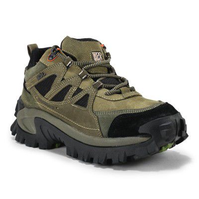 Woodland Men's Suede Casual Shoes Olive Green
