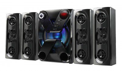 Woodley Audio WOD8080 50 W 4.1 Channel Wireless, USB, Bluetooth Multimedia Speaker System, Black