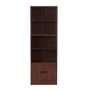 Woodness Engineered Wood; Particle Board Semi-Open Book Shelf,Matte Finish,Set of 1,Brown...