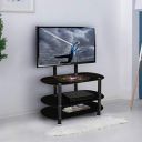 Woodness Madison Metal TV Entertainment Unit (Finish Color - Black)...