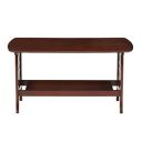 Woodness Odron Solid Wood Coffee Table (Mahogany Finish, Brown)...