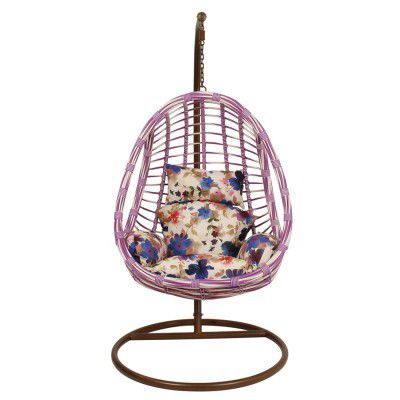 Woodness Rose Synthetic Fiber Swing (Brown)