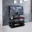 Woodness Tampa Metal TV Entertainment Unit (Finish Color - Black)...