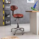 Woodness Texas Bar Stool (Matte Finish, Maroon)...