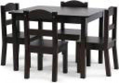 WOODSTAGE Solid Wood Study Table  (Free Standing, Finish Color - Dark Walunt, Chair Included, DIY(Do-It-Yourself))