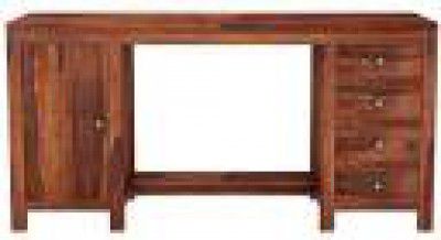 WOODSTAGE Solid Wood Study Table  (Free Standing, Finish Color - Brown, DIY(Do-It-Yourself))