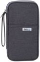 Wooum Passport Bag Holder Pouch Cover Wallet and Document Organizer Case As Well As for Credit Cards Ticket Coins Currency and Pen with Handle W.R (Dark Grey)...