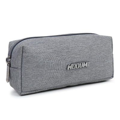 Wooum Stationary Holder, Accessories Pouch for Stationary & Cosmetics, Light Grey Stationary Pouch