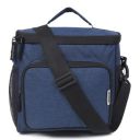 Wooum Tiffin Bag Lunch Bag Lunch Holder Picnic Bag with Shoulder Strap Stay Organized On-The-Go: with Dual Compartments - Blue...