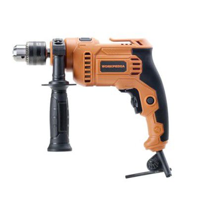 WORKPEDIA Electric Impact Cord Drill, 550W, 220-230V, 3000 RPM, 48000 BPM, Forward/Reverse
