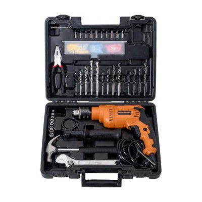 WORKPEDIA Professional Tool Kit, 550W, 220-230V, Chuck 13mm, 3000 RPM, 48000 BPM