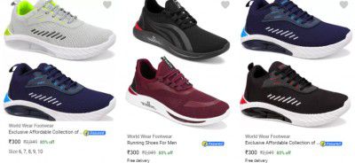 World Wear Footwear Shoes Pack Of 2 @ ₹300