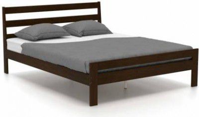 Worldwood Solid Wood Queen Bed  (Finish Color - Brown, Delivery Condition - DIY(Do-It-Yourself))