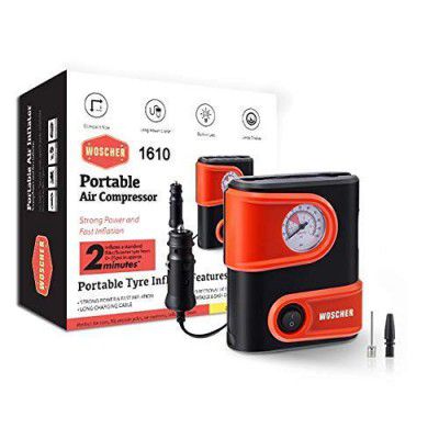 Woscher 1610 Portable Mini Tyre Inflator Car Tyre Inflator Pump