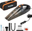 Woscher 1612|110W Vacuum Motor & 5000 PA Powerful Suction| 13 Ft Cord With Hepa Filter Car Vacuum Cleaner  (Black)...