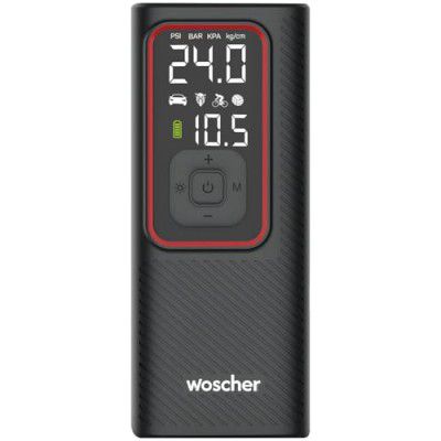 Woscher iX [Flagship Launch] 2in1Portable Tyre Inflator for Car & Bike with 150 PSI Pressure,6000mAh Battery