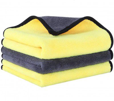 Woscher Microfiber Cloth for Car, Ultrasoft & Quick Drying Car Microfiber Cleaning Towel (40 x 40 cm (800 GSM), Pack Of 1
