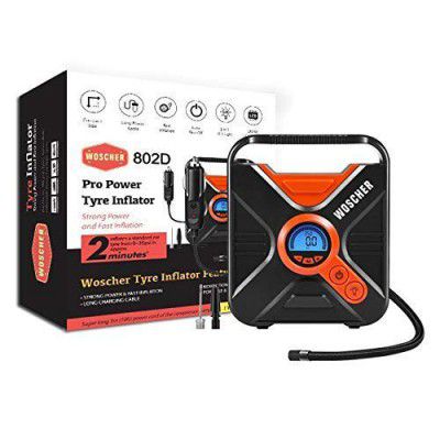 Woscher Pro Power 802D Digital Car Tyre Inflator Air Pump Car Tyre Inflator Pump