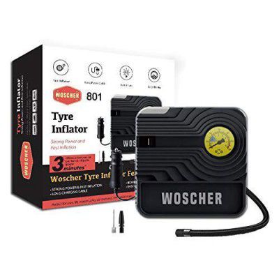 Woscher Rapid Performance Portable Tyre Inflator (12V) LED Light