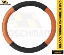 Woschmann- Anti Slip Universal Leather Steering Wheel Cover (Tan, Medium)...