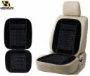 Woschmann Car Velvet Border Wooden Bead Seat 1Pcs Black Color-Set of 1...