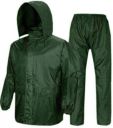 Woschmann® - Complete Rain Suit with Carry Bag Raincoat- (Free Size) (Green)...