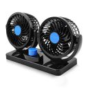 Woschmann Mitchell 12V DC Electric Car Fan, Double Head Cooling Electric Fan, 360 Degree Rotatable Small...