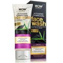 WOW Activated Charcoal infused with Activated Charcoal Beads No Parabens & Sulphate Face Wash (100mL)...