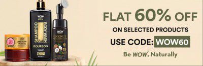 WOW : Flat 60% Off Selected Product 