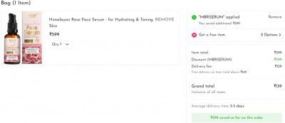 WOW : HIMALAYAN ROSE FACE SERUM - FOR HYDRATING & TONING SKIN