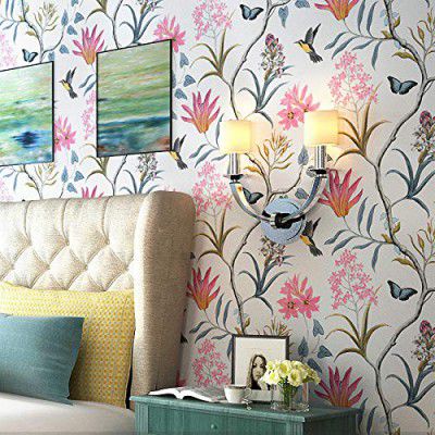 WOW Interiors Branches Floral (200 * 45CM L*W - 9SQFT Approx.) PVC SELF Adhesive Wallpaper Peel and Stick Easy to Stick and Kitchen Bedroom LIVINGROOM CABINE