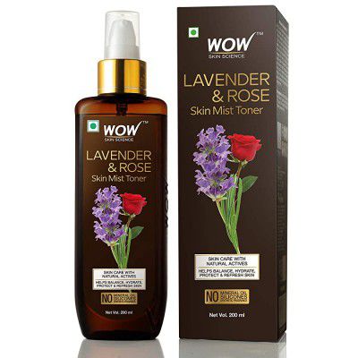 WOW Lavender & Rose No Parabens & Sulphate Skin Mist Toner 200mL